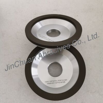 12A2 Resin  Bond Diamond Grinding Wheel  125*25T*31.75*6*12mm D91 Wet Grinding