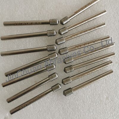 Chất lượng  Custom-Made 8*6*10*70mm  120° D126 Electroplated Grinding Bits For Cemented Carbide nhà máy