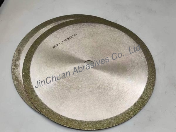 1A1 Electroplated Diamond Grind Wheels With Diameter 200mm, Thickness 1.8mm, D80/100