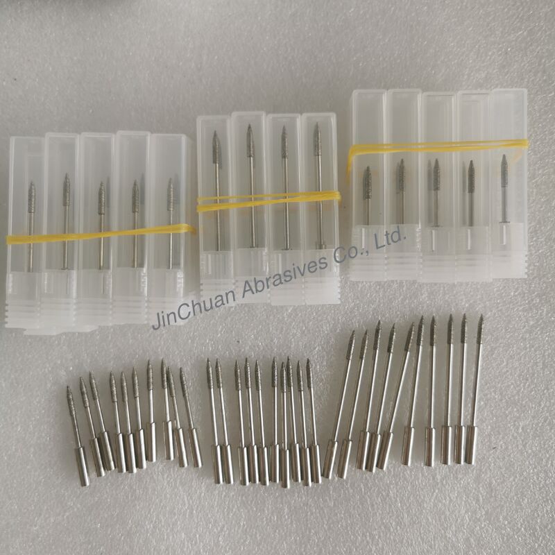 D151# Electroplated Diamond Grinding Pins with 2.2mm Head Diameter and Abrasion-Resistant Diamond Coating
