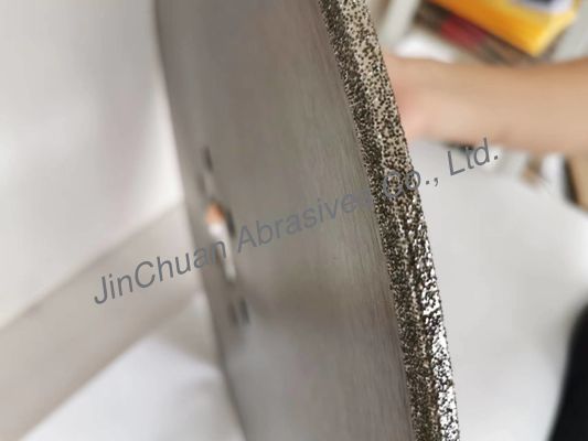 490 * 6.4 * 80 * 8 * 4.4mm Bánh xe kim cương CBN để mài Đĩa cắt gang mạ điện