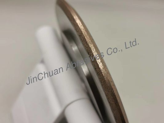 14d1 Bánh xe kim cương thiêu kết Bề mặt mài và cạnh vát cạnh 60 độ