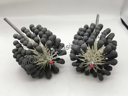 Bàn chải trau dồi 90 * 80 * 200mm 60 Grit Flex để loại bỏ gờ