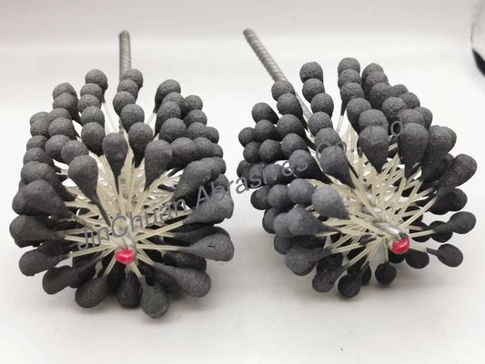 Bàn chải trau dồi 90 * 80 * 200mm 60 Grit Flex để loại bỏ gờ