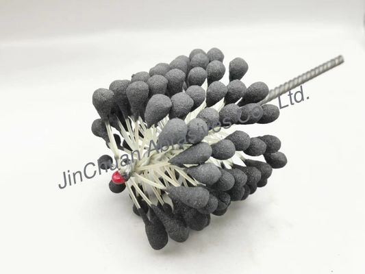 Bàn chải trau dồi 90 * 80 * 200mm 60 Grit Flex để loại bỏ gờ