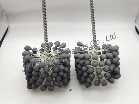 Bàn chải mài linh hoạt bóng xi lanh 100 * 80 * 200mm để làm sạch và hoàn thiện lỗ khoan