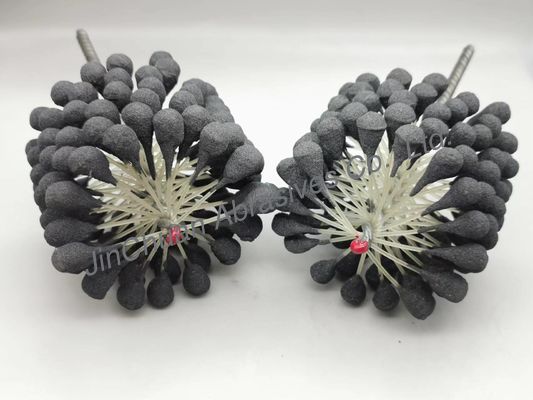 Bàn chải mài linh hoạt bóng xi lanh 100 * 80 * 200mm để làm sạch và hoàn thiện lỗ khoan