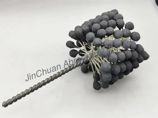 Bàn chải mài linh hoạt bóng xi lanh 100 * 80 * 200mm để làm sạch và hoàn thiện lỗ khoan