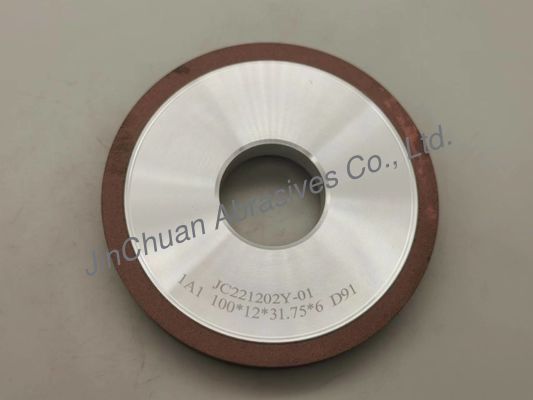 1A1 Kim cương mài nhựa Bánh xe ngoại quan Nhôm Basebody 75 * 6mm