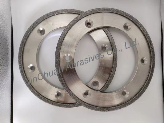 Xe nghiền CBN liên kết điện cho Sắt đúc 6 lỗ Đĩa nghiền kim cương 254mm