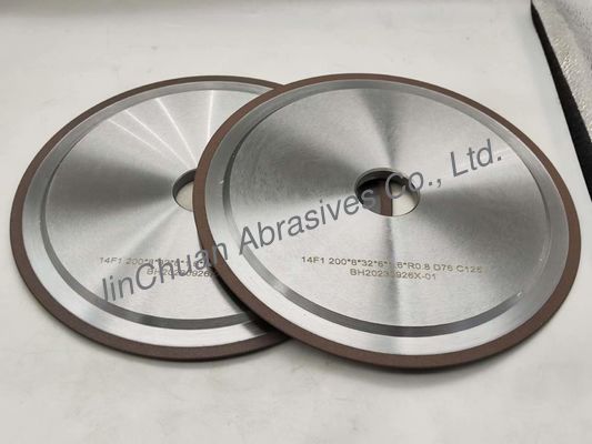R0.8mm 200mm Rein Bonded Grinding Wheel CBN Lốp mài