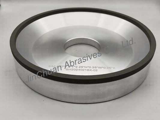 6A2 nhựa liên kết CBN bánh nghiền với đường kính 203mm lỗ bên trong 84mm Độ dày 51mm