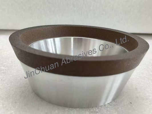 11V2 nhựa kim cương trượt bánh xe với thân nhôm Grit 151 đường kính 100