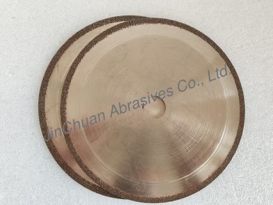 1A1 600 * 2.5 * 20 * 5mm B100/120 Thiết kế cạnh R0.5 Fillet + 7 ° Chamfer Electroplated CBN Cutting Disc