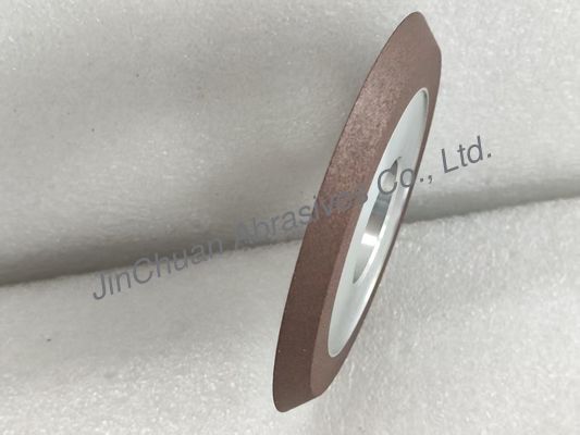 1V1 45 độ Reinoid kim cương bánh xe 100mm ướt làm việc nhựa Bonded kim cương bánh xe