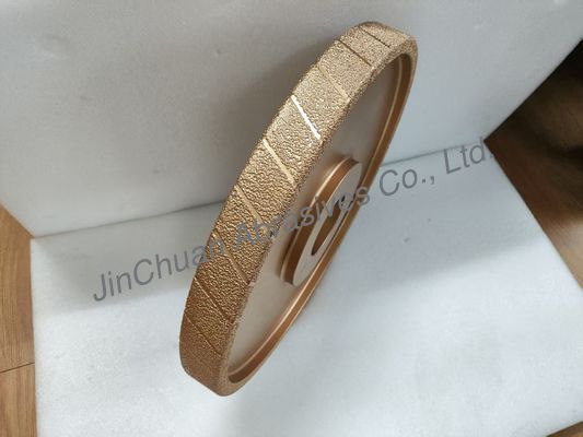 400mm Rough Grain Vacuum Brazed Diamong Wheel D25/30 Trình nghiền cho sắt đúc