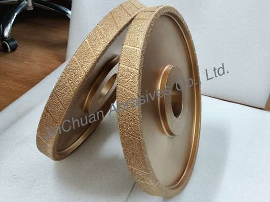 400mm Rough Grain Vacuum Brazed Diamong Wheel D25/30 Trình nghiền cho sắt đúc