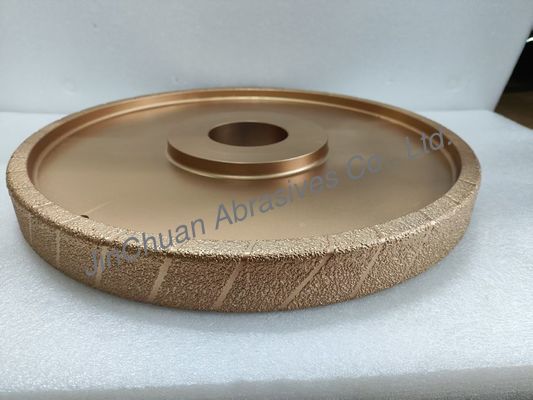 400mm Rough Grain Vacuum Brazed Diamong Wheel D25/30 Trình nghiền cho sắt đúc