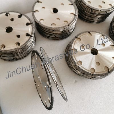 145*4.8*16*6mm B80/100 CBN Cyclone Electroplated Wheel cho dây chuyền