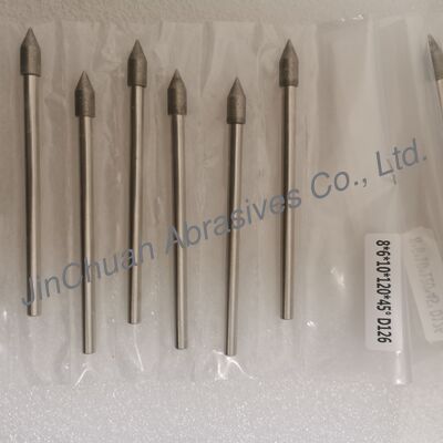 Đặt hàng tùy chỉnh 8 * 6 * 10 * 120mm 30 °-120 ° D126 Bít nghiền điện đệm cho Carbide xi măng