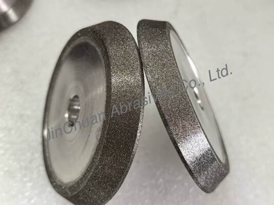 Bánh mài và vát cạnh liên kết điện với bánh mài mạ điện CBN màu hổ phách