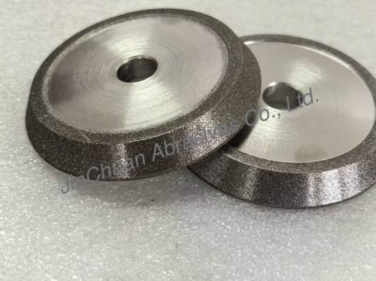 Bánh mài và vát cạnh liên kết điện với bánh mài mạ điện CBN màu hổ phách