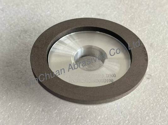 Đá mài kim cương nhựa 4A2 dùng cho dụng cụ hợp kim, đường kính 75mm, độ hạt D500
