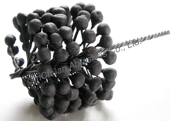 Grit 600 Loại bỏ bàn chải mài giũa Burr / Công nghiệp làm mềm silicon cacbua uốn cong