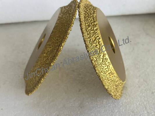 Bánh mài kim cương hàn 127mm D20 / 25 Không bị hư hại nhiệt khi mài chính xác cacbua