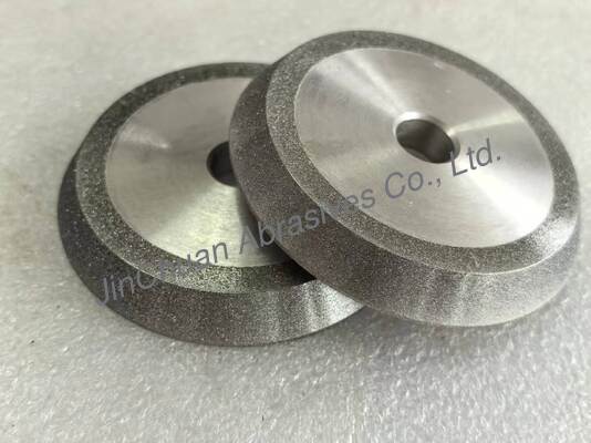 Bánh mài kim cương mạ điện chống mài mòn tùy chỉnh 78 * 10 * 12,7 * 5 * V60 với khả năng tốc độ cao
