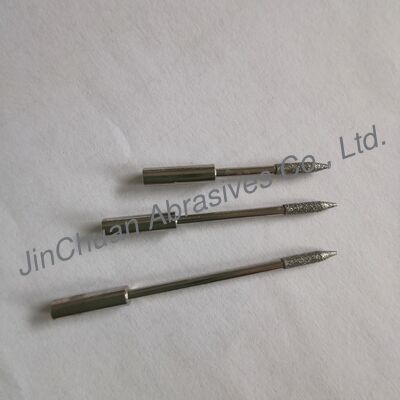D151# Đinh nghiền kim cương điện đúc với đường kính đầu 2,2 mm và chiều dài mài 8 mm