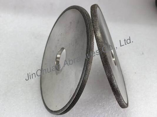 Đá mài CBN mạ điện 150mm, có vành vát, độ hạt B140/170 và lỗ 31.75mm dùng cho mài chính xác