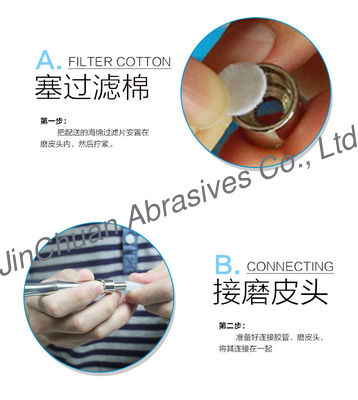 Thép không gỉ Kim cương Massage nhỏ Tập tin kim cương nhỏ cho vẻ đẹp làn da