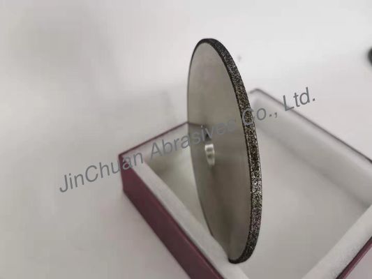 Lớp dày 6 mm Độ dày hai lớp CBN Bánh xe kim cương Hình tròn 125MM * 6MM * 20MM