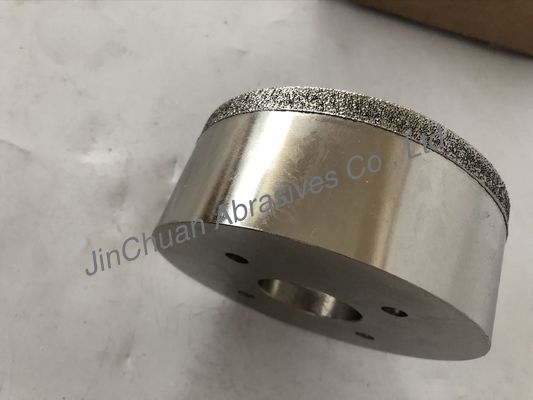 Loại cốc kim loại mạ điện Bánh xe tùy chỉnh Grit cho hợp kim cứng / thủy tinh