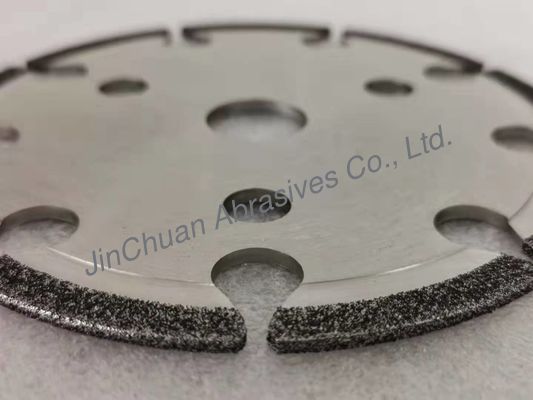 Bánh xe mài CBN 5 "mạ điện với rãnh mài cưa ABN / CBN Cyclone mài bánh xe