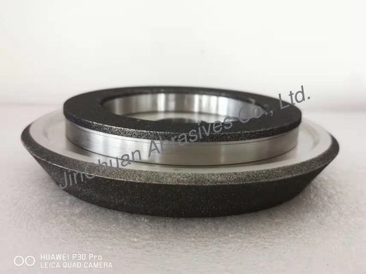 Bánh xe mài CBN mạ điện màu xám với thân thép được ghép nối