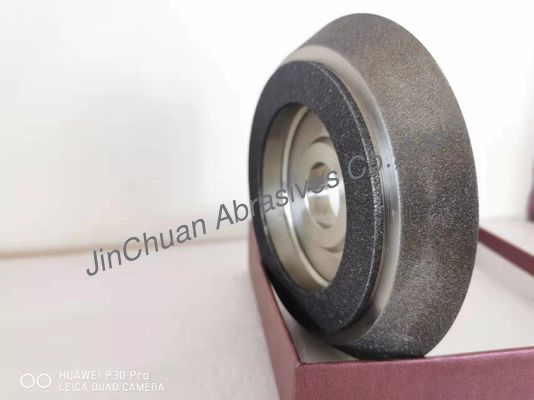 Bánh xe mài CBN mạ điện màu xám với thân thép được ghép nối